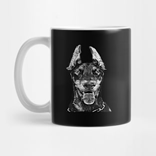 Dober Dog Head Mug